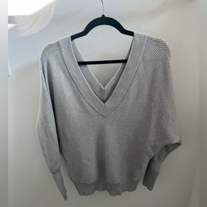 Gray express sweater